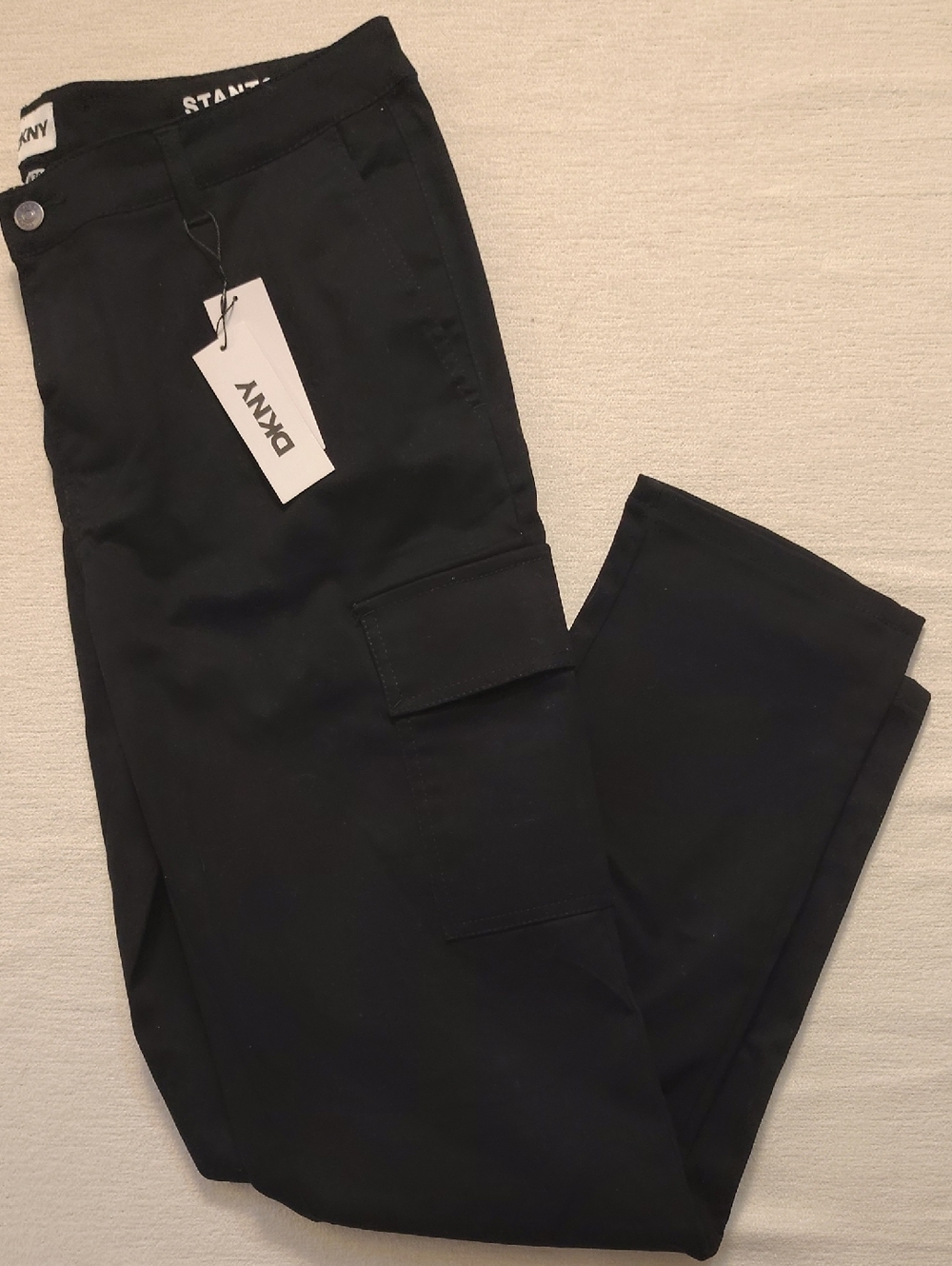 DKNY Stanton Slim-Fit Velvet Cargo Pants.Size 34/32 - Picture 2 of 8